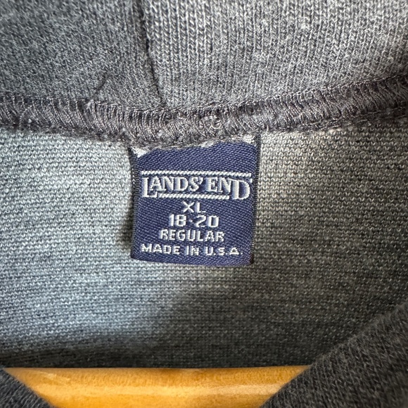 Lands' End Women's Sweater Long Sleeve Fair Isle Turtle Neck Lightweight Gray XL - Picture 5 of 13